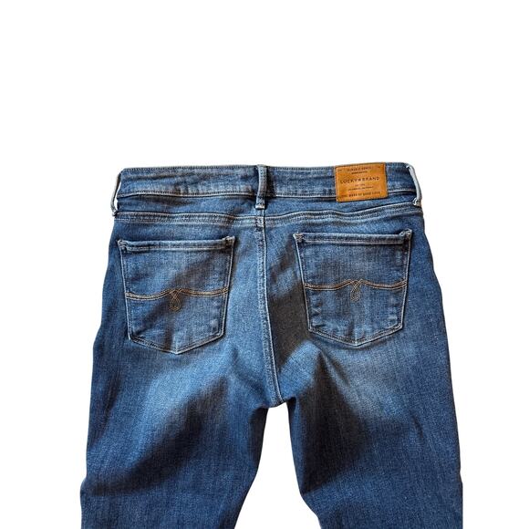 Lucky Brand Jeans Womens Size 6/28 Lolita Skinny Stretch Distressed Denim Preppy - Picture 3 of 11